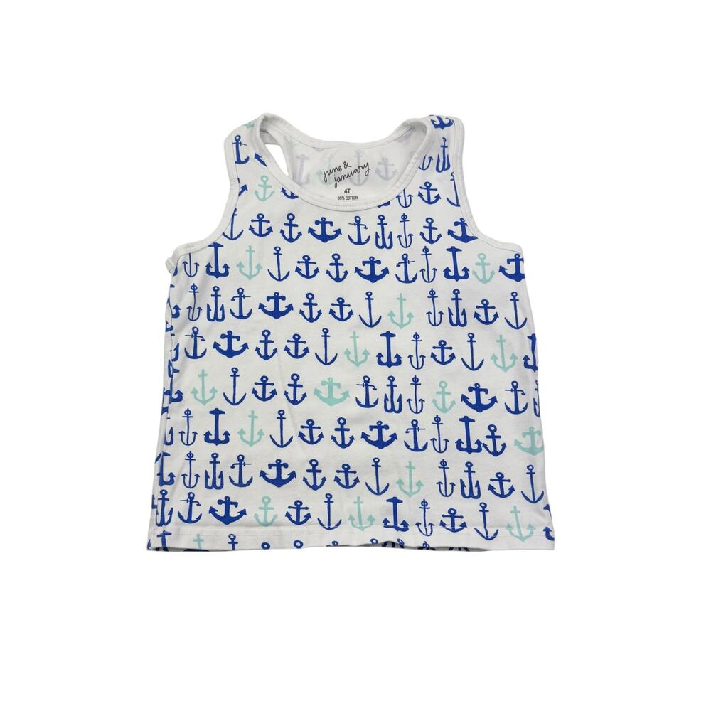June & January Anchors Tank Top, 4T